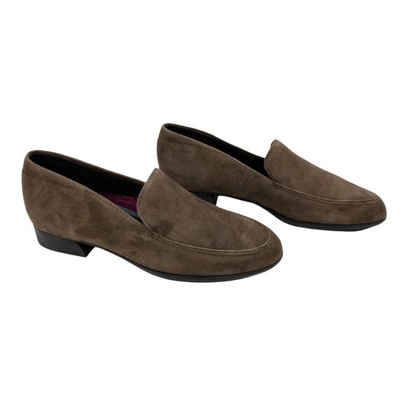 MUNRO Brown Harrison Water Resistant Suede Loafers 6.5 Women's - Picture 3 of 9